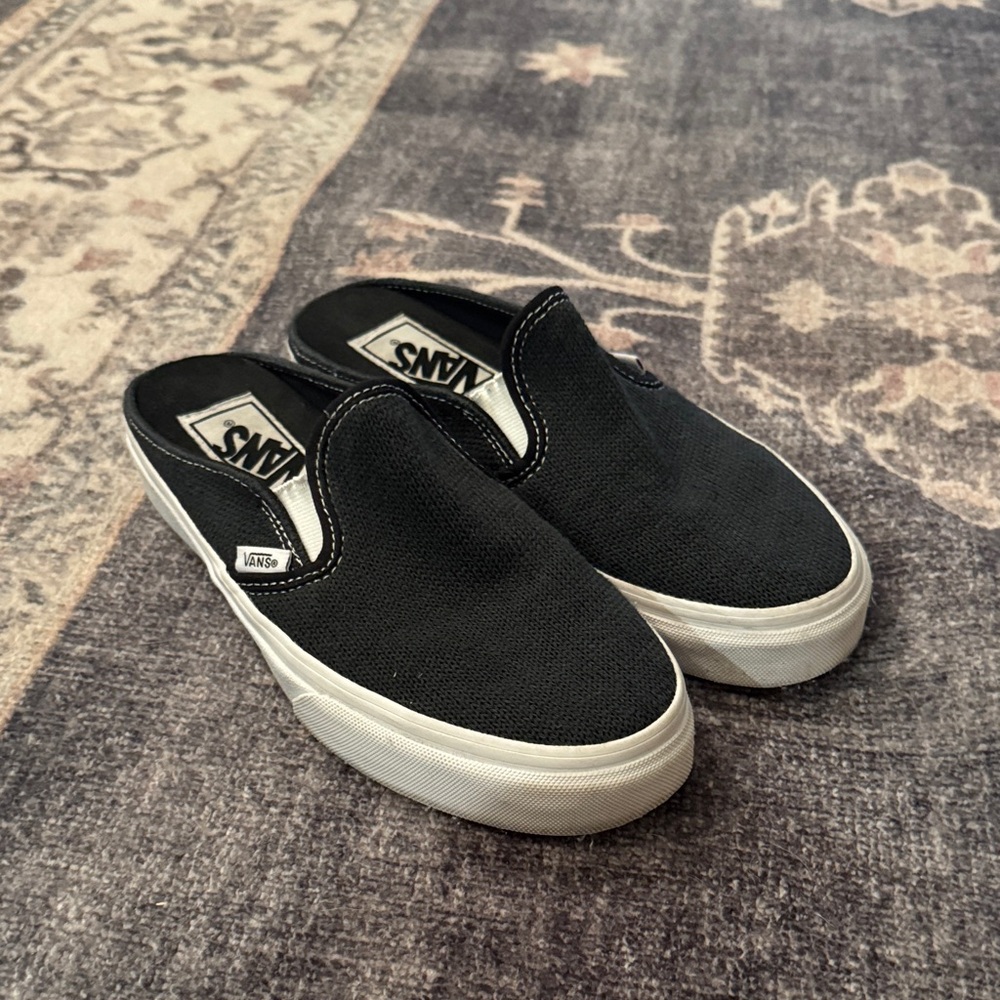 Vans Classic Black Slip-On Mules